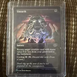 MTG, Unearth (Borderless) 357 Double Masters 2022 Regular - Image 1
