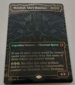 Mondrak, Glory Dominus (Oil Slick Raised Foil) Phyrexia: All Will Be One Foil - Image 1