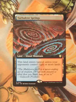 Turbulent Springs (Extended Art) - Commander: Secrets of Strixhaven (SOC) -nm - Image 1