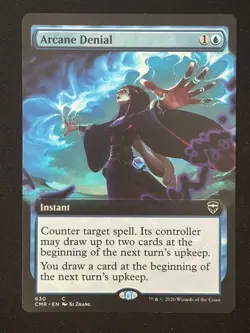 1x MTG Arcane Denial (Extended Art) - Commander Legends (CMR) #630 - Magic - Image 1