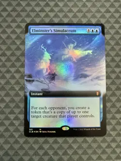 MTG Elminster’s Simulacrum #561 Foil Ext. Art M Commander Legends: BFBG (CLB) - Image 1