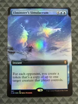MTG Elminster’s Simulacrum #561 Foil Ext. Art M Commander Legends: BFBG (CLB) - Image 2