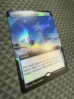 MTG Elminster’s Simulacrum #561 Foil Ext. Art M Commander Legends: BFBG (CLB) - Image 3