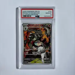 Pokemon TCG Team Rockets Houndoom Card #191/182 Destined Rivals PSA 10 - Image 1