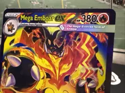 Mega Emboar ex 273/217 SIR Full Art Secret Rare Pokemon Ascended Heroes MINT - Image 2