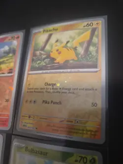 Pokemon SV 151 Pikachu Charmander Bulbasaur Squirtle Cosmo Foil Promos Costco - Image 5