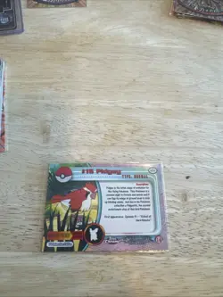 Pokemon TCG Topps Chrome Series 1 Holo Foil Card Pidgey #16 2000 TV Animation - Image 2