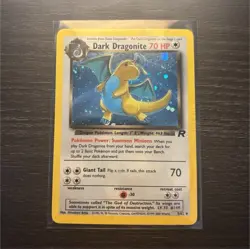 Pokemon Dark Dragonite 70 HP Holo Rare Team Rocket 5/82 Unlimited Card - Image 1