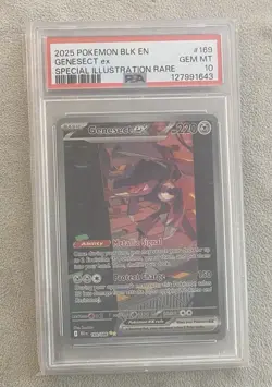 POKEMON BLK EN-BLACK BOLT SPECIAL ILLUSTRATION RARE #169 GENESECT EX PSA 10 - Image 1