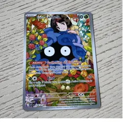 Pokemon Erika's Tangela Full Art Holo Illustration Rare 218/217 Scarlet & Violet - Image 1