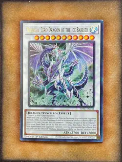 Yugioh Trishula, Zero Dragon of the Ice Barrier SDFC-EN041 Ultra Rare 1st Ed LP - Image 1