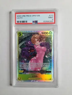 One Piece Lilith PSA 9 MINT English Foil Super Rare Card 500 Years OP07 #111 - Image 2