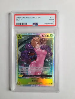 One Piece Lilith PSA 9 MINT English Foil Super Rare Card 500 Years OP07 #111 - Image 5