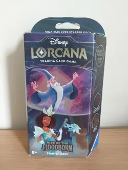 Disney Lorcana TCG Rise of the Floodborn Sealed Amethyst And Steel Starter Deck! - Image 1