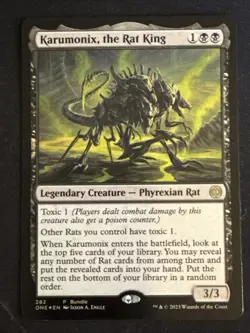 1x Foil Karumonix, the Rat King (262) Unique and Miscellaneous Promos LP MTG - Image 1