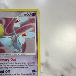 Pokemon Uxie Mysterious Treasures Holo Rare Basic 18/123 2007 English Card - Image 2