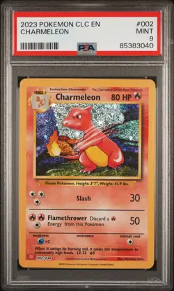 PSA 9 MINT 2023 Pokemon Trading Card Game Classic Charmeleon 002/034 CLC Engish - Image 1