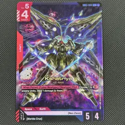 Kshatriya GD01-044 LR Gundam TCG Card Game Foil, English, Newtype Rising - Image 1