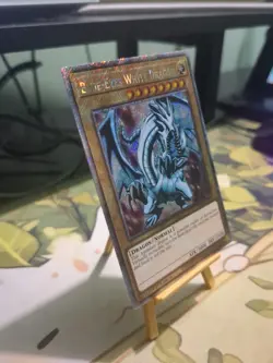 Blue-Eyes White Dragon Platinum Secret Rare Card Near Mint 2 Available Yu-Gi-Oh - Image 3