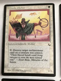 Miracle Worker X4 The Dark Various Condition See Front/back Pics MTG - Image 3