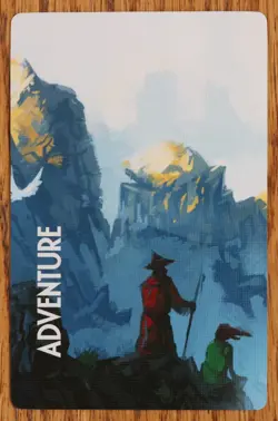 Sleeping Gods Distant Skies Skis and Poles Promo Card Red Raven Games New - Image 2