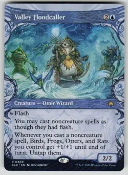 Valley Floodcaller (Showcase) Rare Bloomburrow 308 MTG Near Mint - Image 1