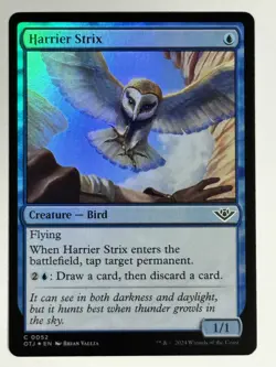 Harrier Strix FOIL Outlaws of Thunder Junction 52 NM Magic MTG - Image 1
