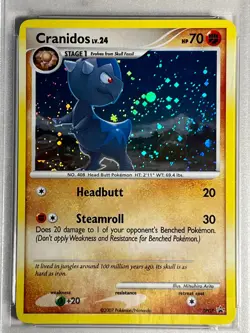 2007 Pokemon Diamond and Pearl- Cranidos DP07-Black Star Promo Holo- PSA Mint 9 - Image 4