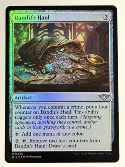 Bandit's Haul FOIL Outlaws of Thunder Junction 240 NM Magic MTG - Image 1