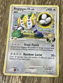2009 Pokemon Regigigas FB Sparkle Holo 9/147 Lv.50 HP100 NM Condition TCG - Image 1