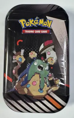 Pokemon TCG - Scarlet & Violet - Unova Mini Tin Garbodor & Amoongus 2pk BLK&WHT - Image 1