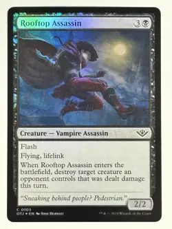 Rooftop Assassin FOIL Outlaws of Thunder Junction 103 NM Magic MTG - Image 1