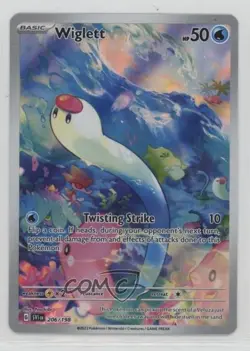 Wiglett Illustration Rare Pokemon Scarlet & Violet Base Set SV1 #206 - Image 1