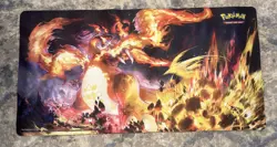 Pokemon TCG Charizard VMAX Play Mat • 12x22" Rubber Back Playmat Mouse Pad NEW - Image 1