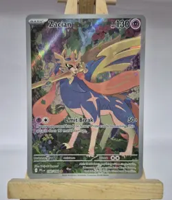 Pokemon TCG Phantasmal Flames Zacian IR 100/094 - Image 1