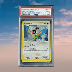 Pokemon Chatot PSA 9 DP14 Holo Diamond & Pearl DP Promo - Pop 2 Card - Image 1