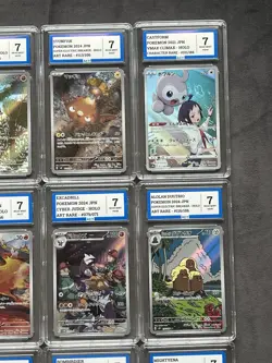 Pokemon Graded Bundle Of Slabs Art Rare And Character Rare Lot Of Ten AEY 7 NM - Image 4