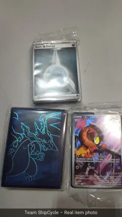 Pokemon TCG Phantasmal Flames Charcadet Pokemon Center Promo and Accesso G2U - Image 3