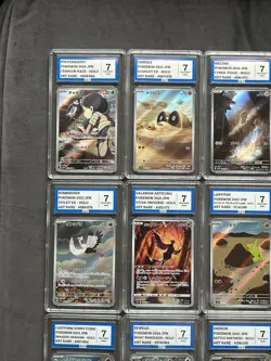 Pokemon Graded Bundle Of Slabs Art Rare And Character Rare Lot Of Ten AEY 7 NM - Image 2