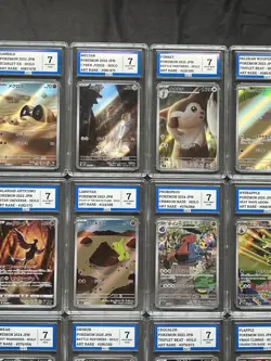Pokemon Graded Bundle Of Slabs Art Rare And Character Rare Lot Of Ten AEY 7 NM - Image 3