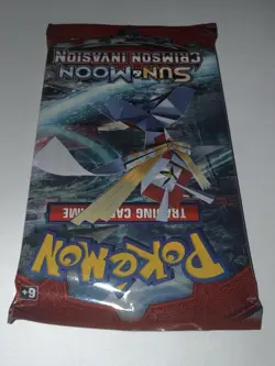 Pokemon TCG Sun & Moon Crimson Invasion Booster Pack Factory Sealed 820650802492 - Image 2
