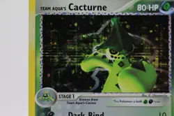 Pokemon TCG Team Aquas Cacturne Holo Rare 1/95 Ungraded Vintage Rare - Image 2