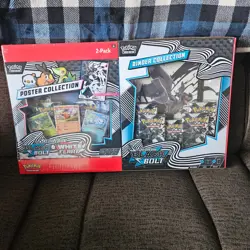 Pokemon Black Bolt + Poster Collection 2-Pack Sealed - Image 1