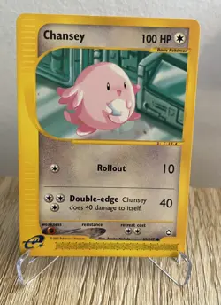 Chansey Rare Aquapolis eReader 69/147 2023 WOTC Pokemon Card TCG Near Mint - Image 1