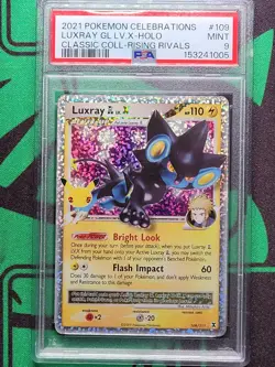 PSA 9 LUXRAY LV.X HOLO CELEBRATIONS CLASSIC POKEMON BM - Image 3