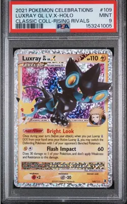 PSA 9 LUXRAY LV.X HOLO CELEBRATIONS CLASSIC POKEMON BM - Image 5