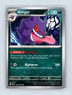Gengar 057/091 Uncommon Paldean Fates Pokemon Near Mint - Image 1