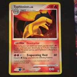 Pokemon Typhlosion 16/123 Mysterious Treasures Holo Rare Stage 2 2007 LP - Image 1