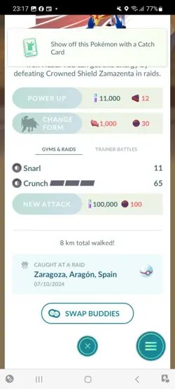 Pokemon Go Legendary Shiny Zamazenta ( High CP ) - Image 2