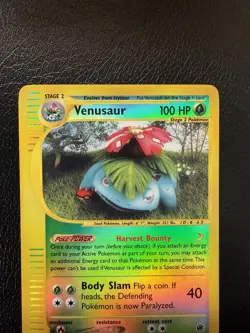 Pokemon TCG Venusaur Expedition Base Set Reverse Holo Rare Card 30/165 LP - Image 2
